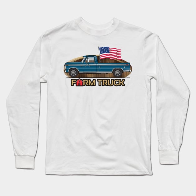 farm truck Long Sleeve T-Shirt by JRCustoms44
